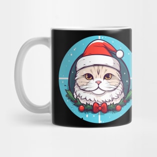 Scottish Fold Cat Xmas, Love Cats Mug